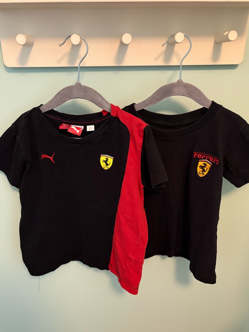 Bundle of Boys Ferrari T-shirts